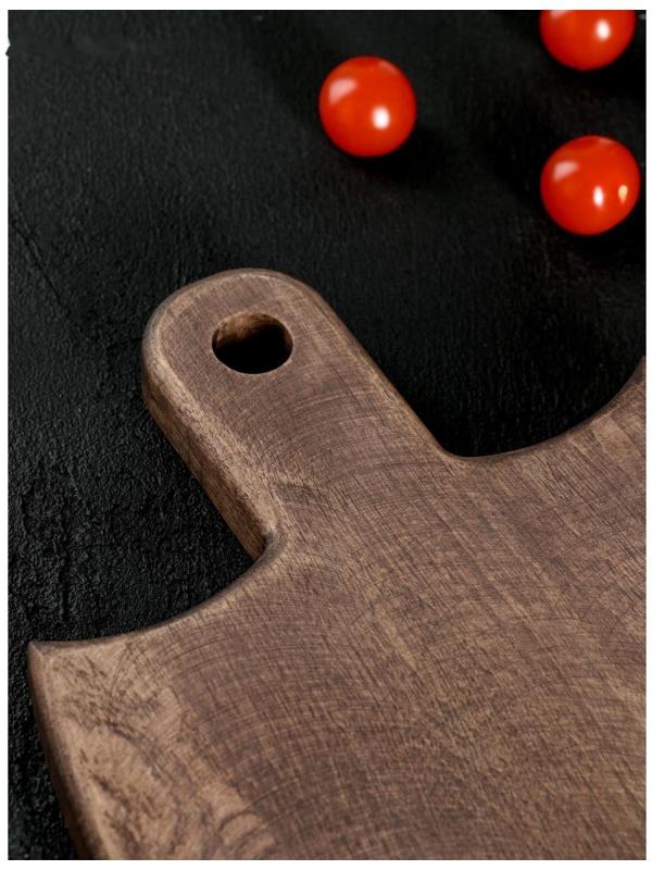 Разделочная доска для подачи Wild Kitchen, 23×20×2.5 см, граб темный