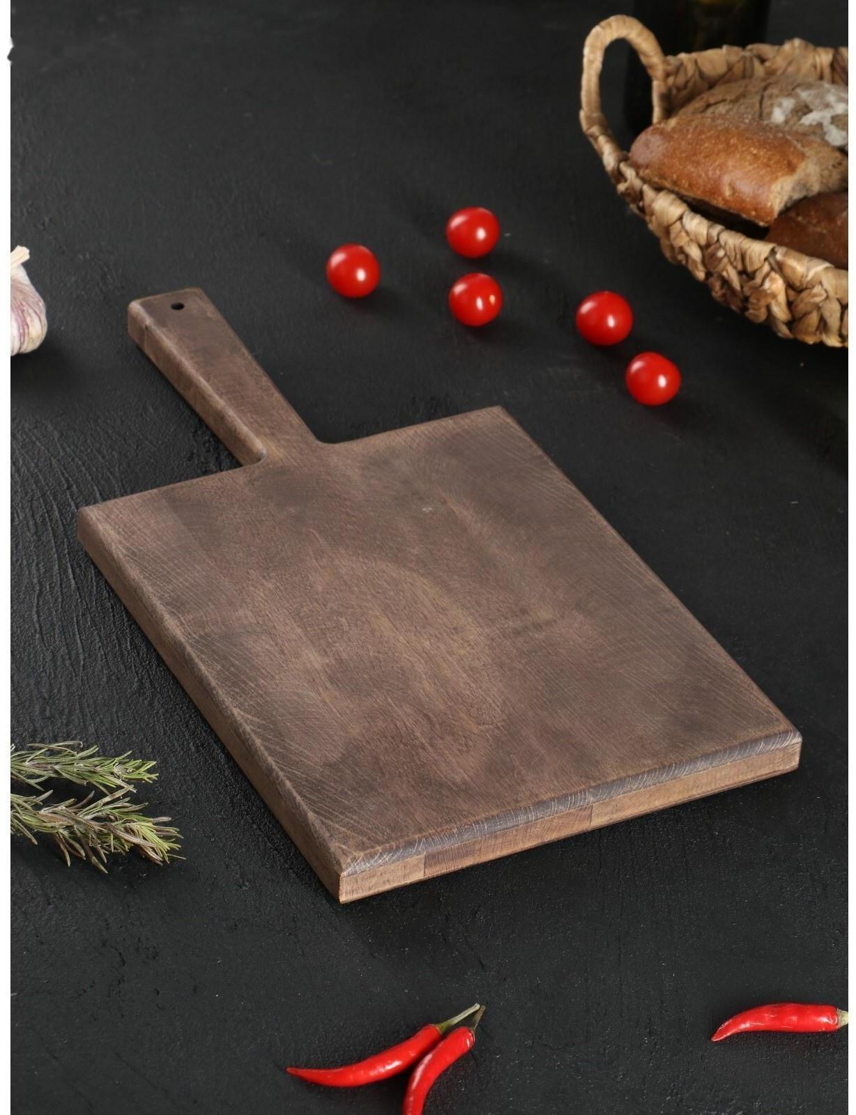 Разделочная доска для подачи Wild Kitchen, 42×22×2.5 см, граб темный