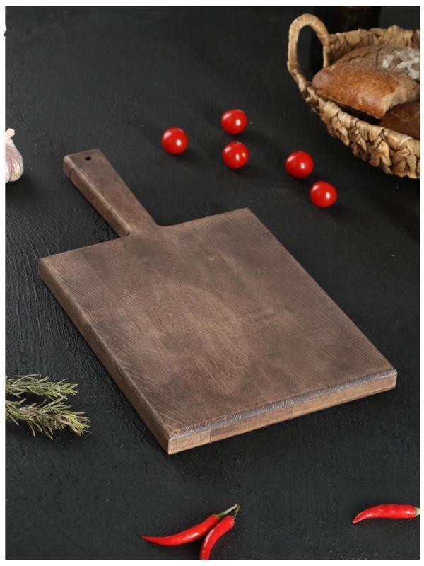 Разделочная доска для подачи Wild Kitchen, 42×22×2.5 см, граб темный