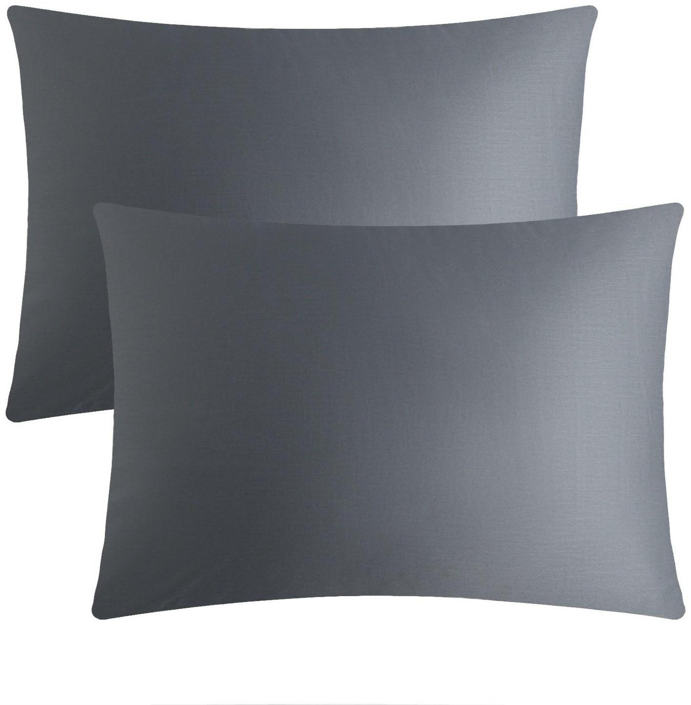 Комплект наволочек Этель цв.серый, 50х70 см-2 шт, 100% хлопок, мако-сатин