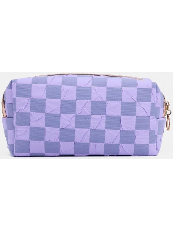 Косметичка на молнии, цвет сиреневый