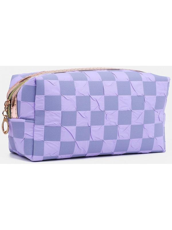 Косметичка на молнии, цвет сиреневый