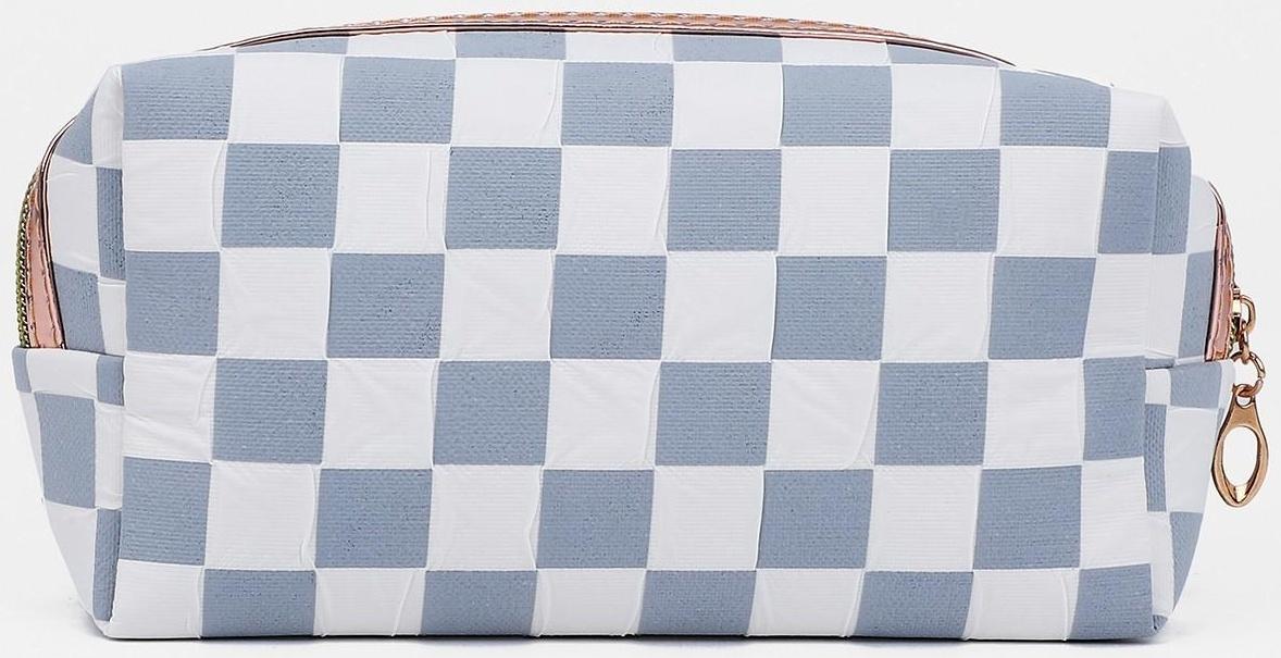 Косметичка на молнии, цвет серый