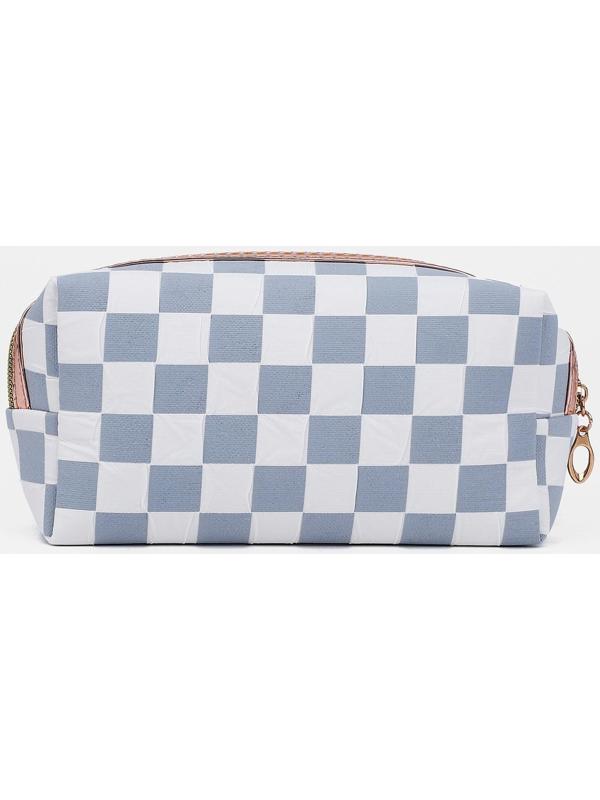 Косметичка на молнии, цвет серый