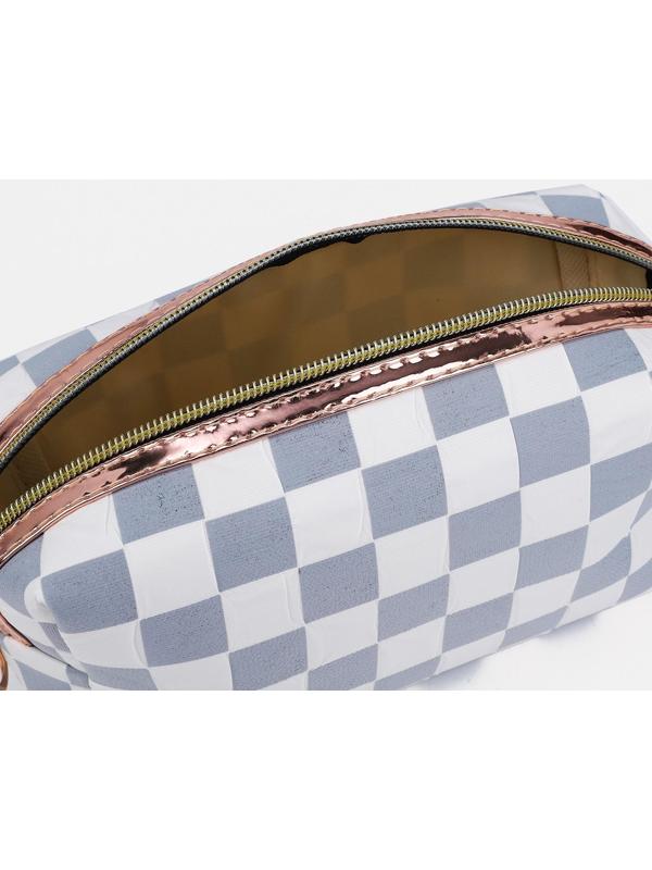 Косметичка на молнии, цвет серый