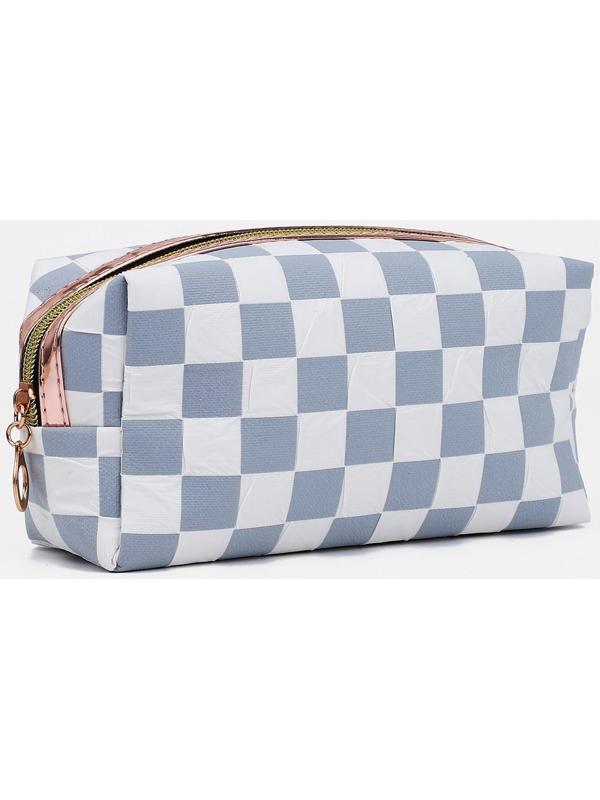 Косметичка на молнии, цвет серый