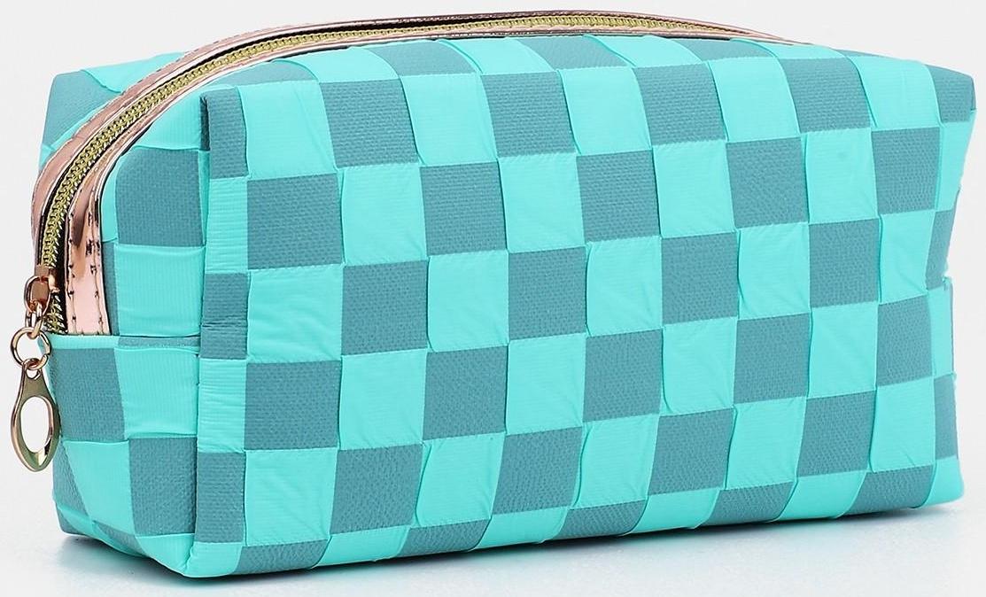 Косметичка на молнии, цвет бирюзовый