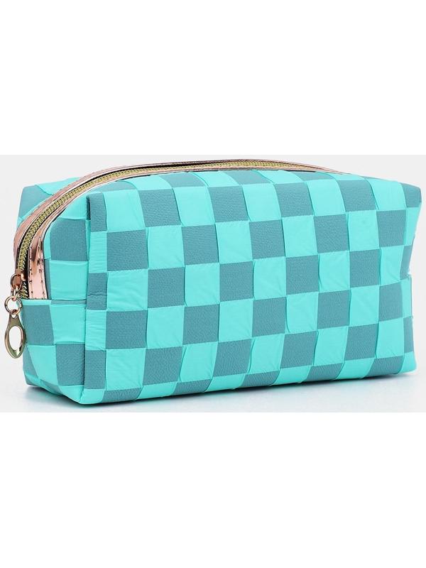 Косметичка на молнии, цвет бирюзовый