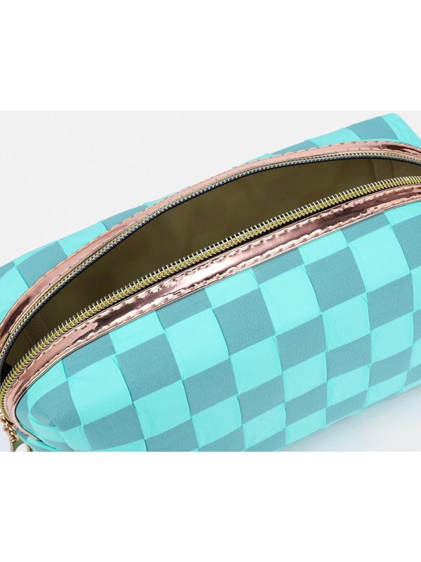 Косметичка на молнии, цвет бирюзовый