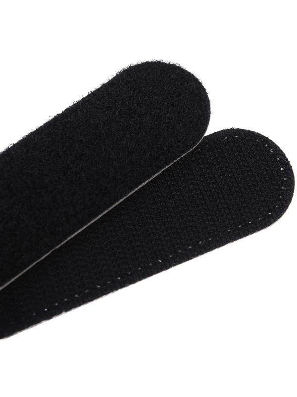 Карабин для сумки на коляску, липучка из экокожи, цвет серый