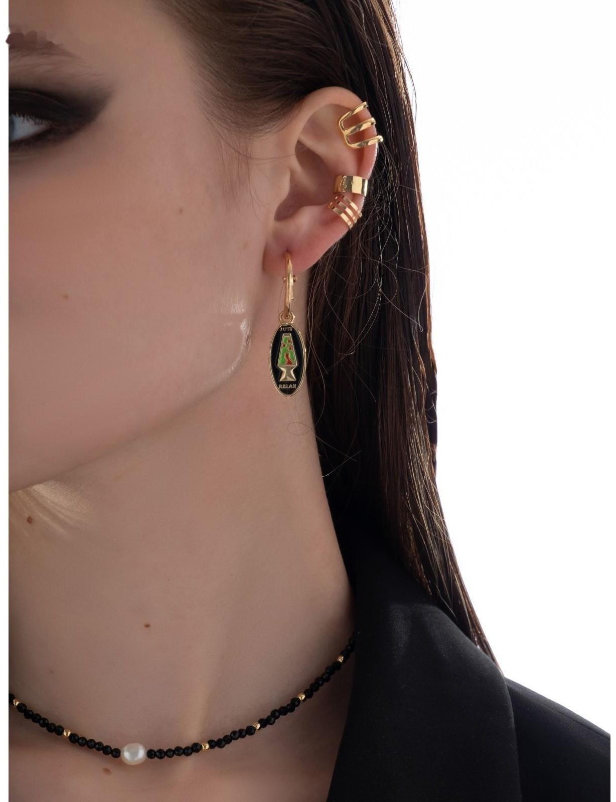 Серьги эмаль 