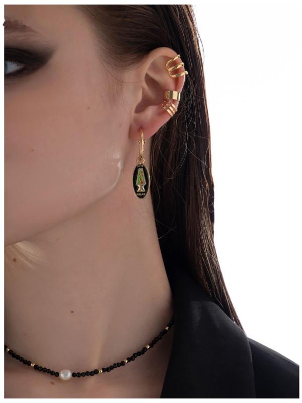 Серьги эмаль 