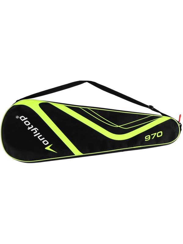 Ракетки для бадминтона ONLYTOP, алюминиевые, набор 2 шт., в чехле, цвет жёлтый