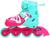 Роликовые коньки раздвижные, р. 34-37, светящиеся колёса PU 64 мм, алюминиевая рама, ABEC 7