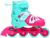 Роликовые коньки раздвижные, р. 34-37, светящиеся колёса PU 64 мм, алюминиевая рама, ABEC 7