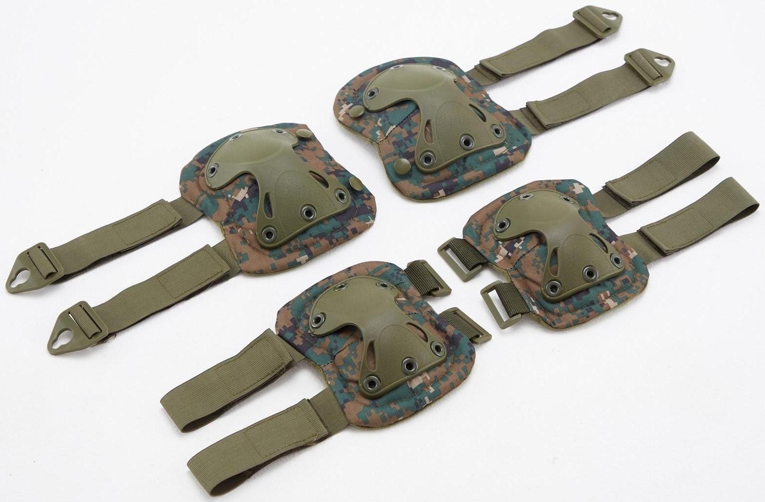 Набор 2 наколенника, 2 налокотника, пиксель