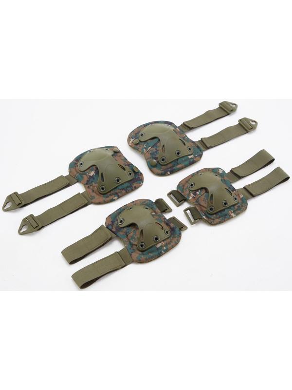 Набор 2 наколенника, 2 налокотника, пиксель