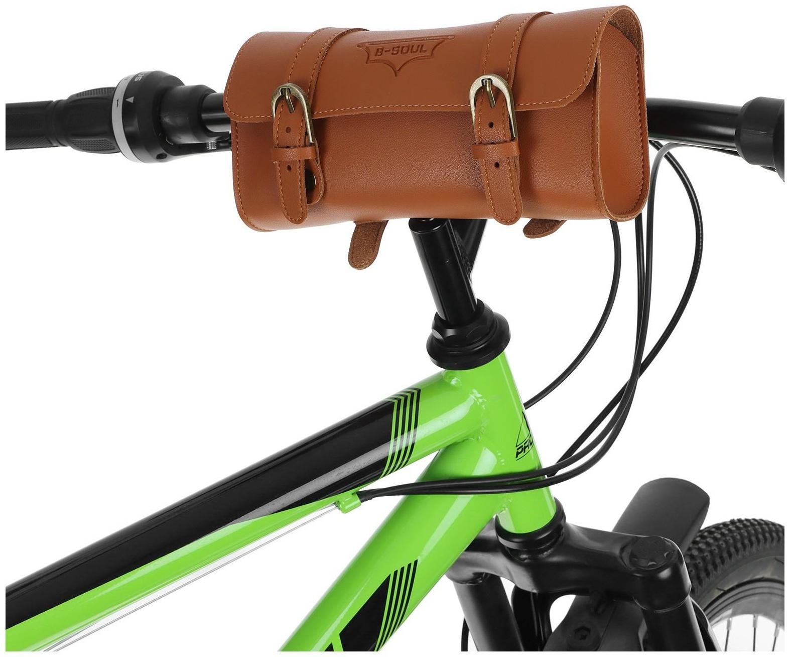 Велосумка на руль, цвет коричневый