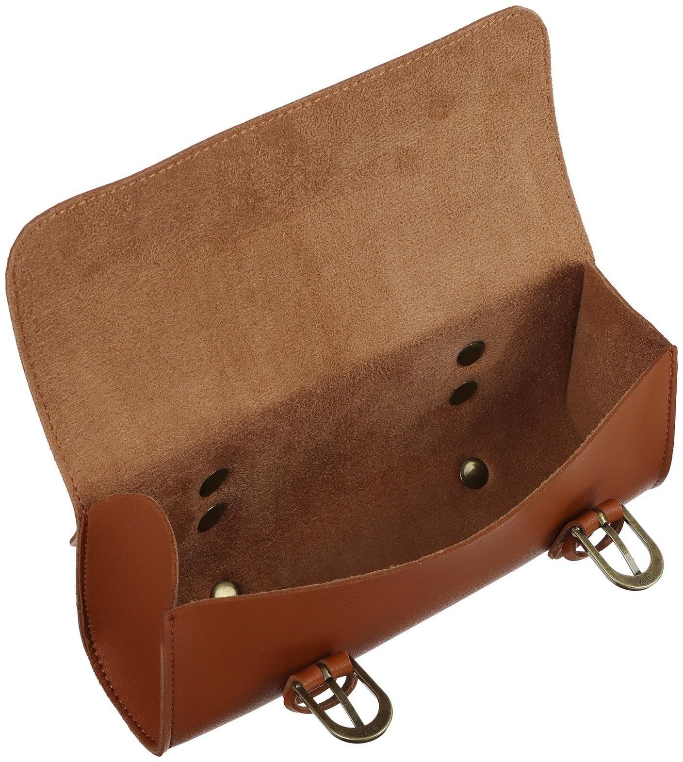 Велосумка на руль, цвет коричневый