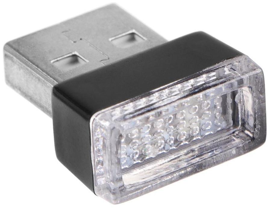 Подсветка в салон автомобиля, USB, красный