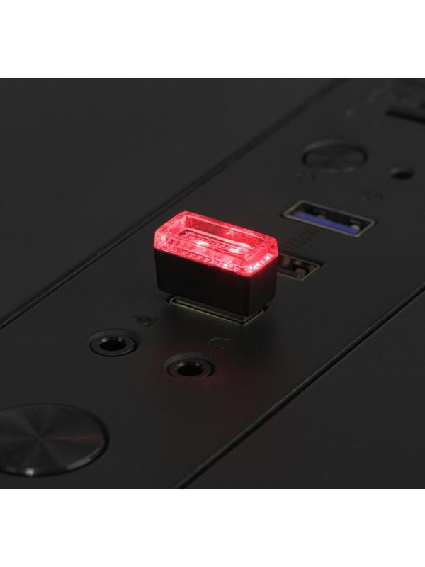 Подсветка в салон автомобиля, USB, красный