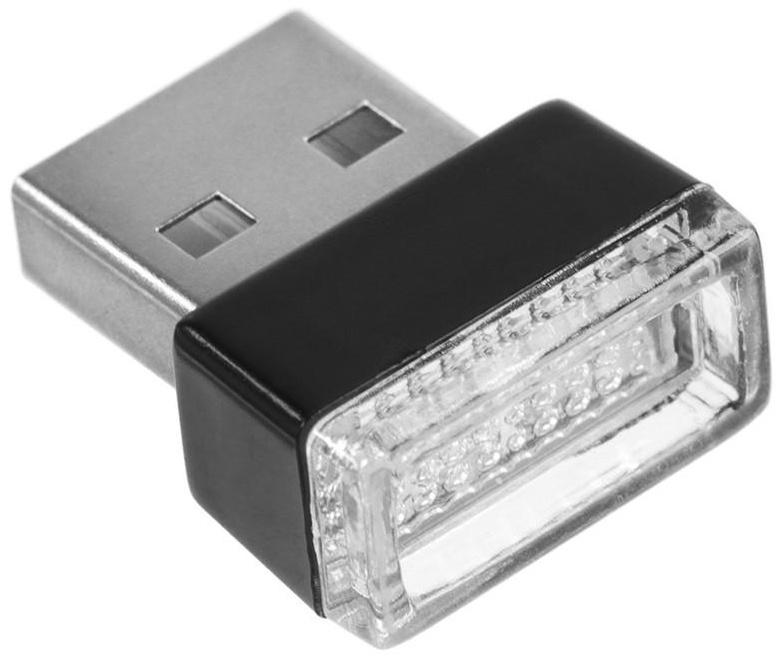 Подсветка в салон автомобиля, USB, синий