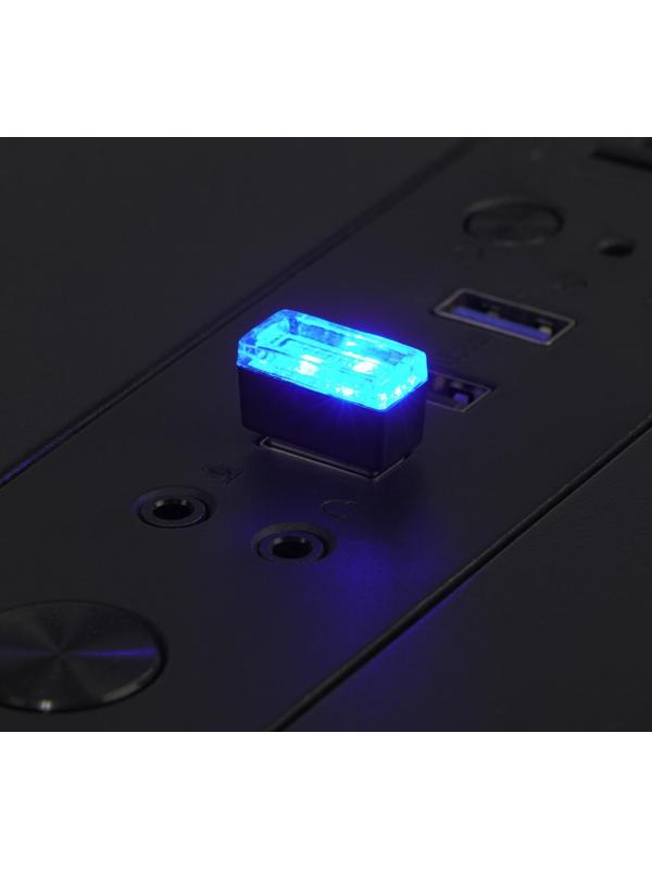 Подсветка в салон автомобиля, USB, синий