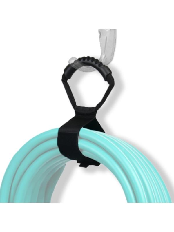 Держатель для шланга, размер М, на липучке, чёрный