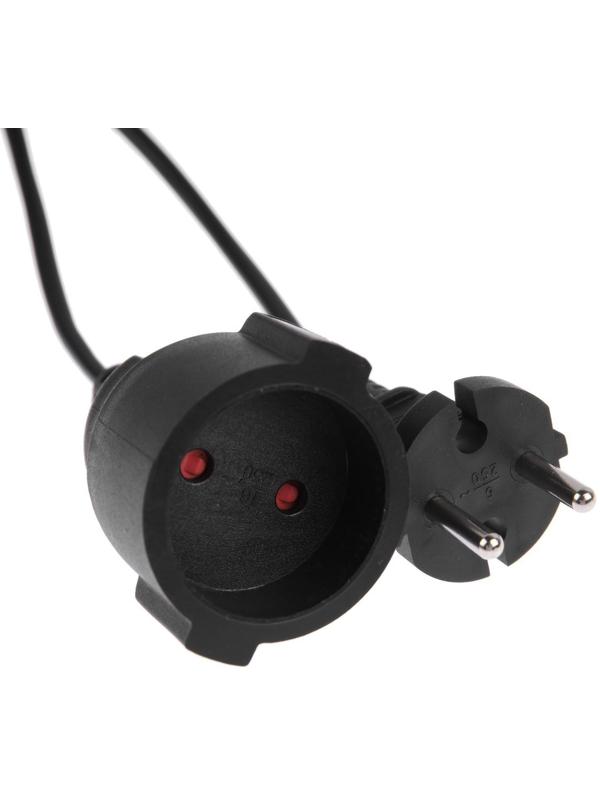 Удлинитель на каркасе 1 розетка, 20 м, 6 А, ПВС 2х0.75 мм2, без з/к, IP20