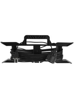 Удлинитель на каркасе 1 розетка, 10 м, 6 А, ПВС 2х0.75 мм2, без з/к, IP20