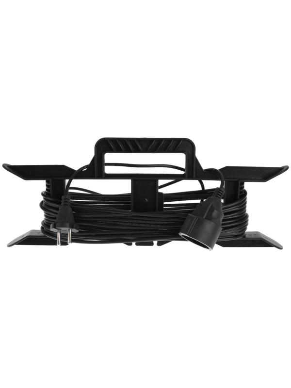 Удлинитель на каркасе 1 розетка, 10 м, 6 А, ПВС 2х0.75 мм2, без з/к, IP20