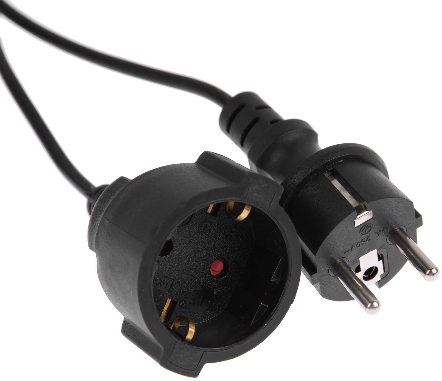 Удлинитель на каркасе 1 розетка, 10м, 10А, ПВС 3х0.75мм2, с з/к, IP20