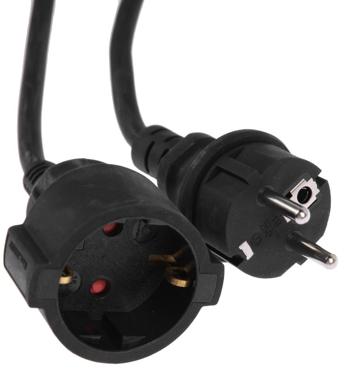 Удлинитель морозостойкий 1 розетка, 30 м, 16 А, КГ 3х1.5 мм2, с з/к, IP20