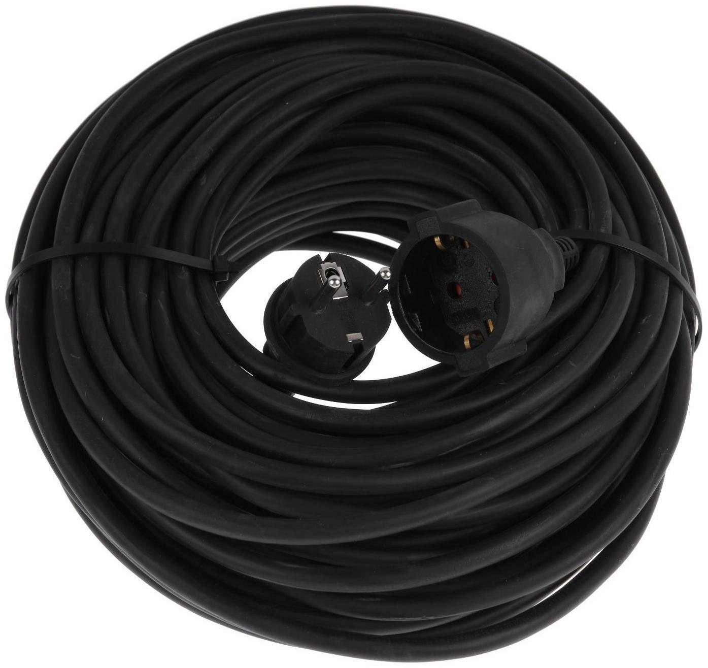 Удлинитель морозостойкий 1 розетка, 30 м, 16 А, КГ 3х1.5 мм2, с з/к, IP20