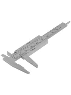 Штангенциркуль ЛОМ,  с глубинометром, цена деления 0.05 мм, пластиковый, 80 мм