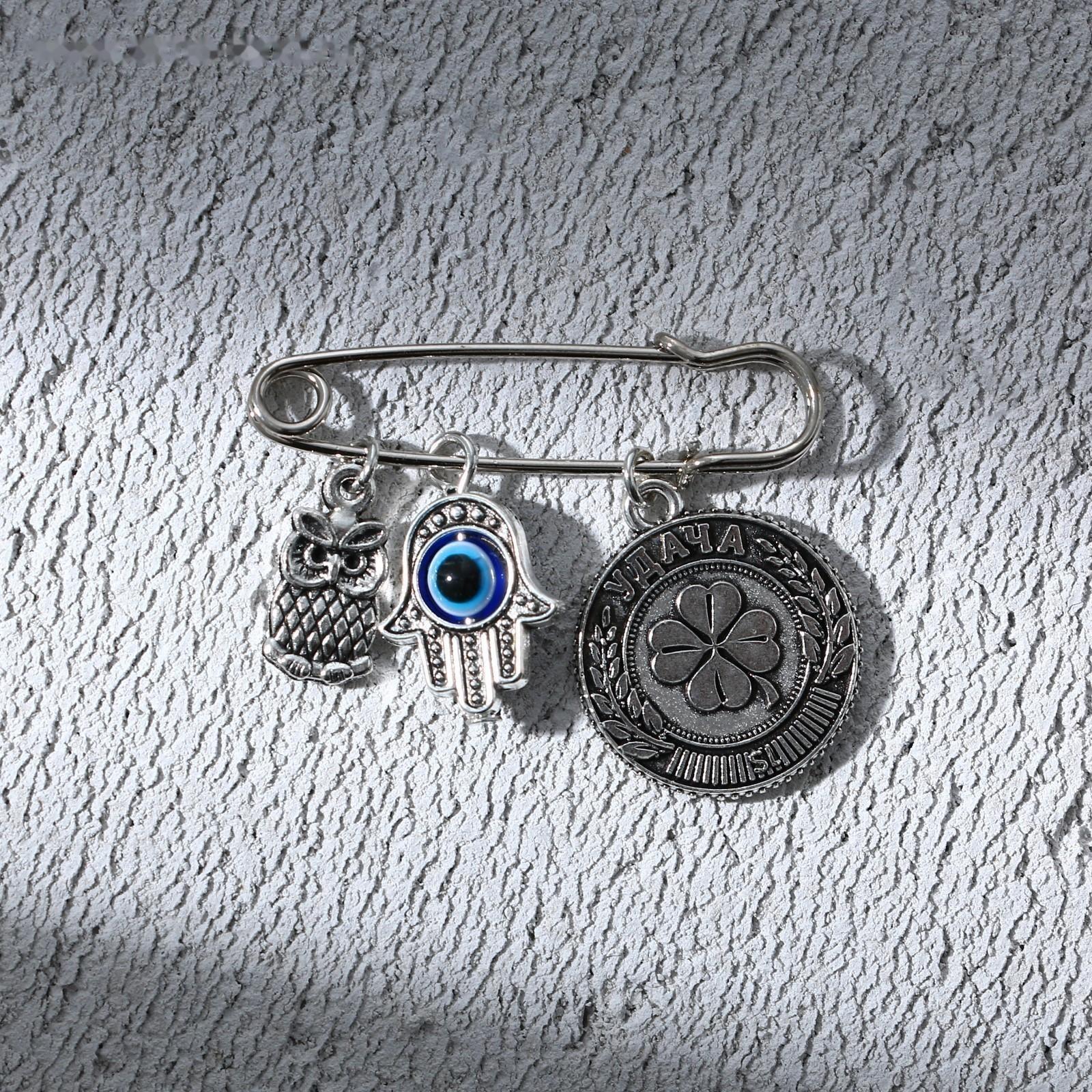 Брошь - булавка «Удачи», длина 3,5 см