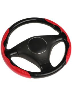 Накладки на руль автомобиля, красные, набор 2 шт