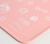 Коврик силиконовый под миску «Паттерн», 30х40 см, розовый