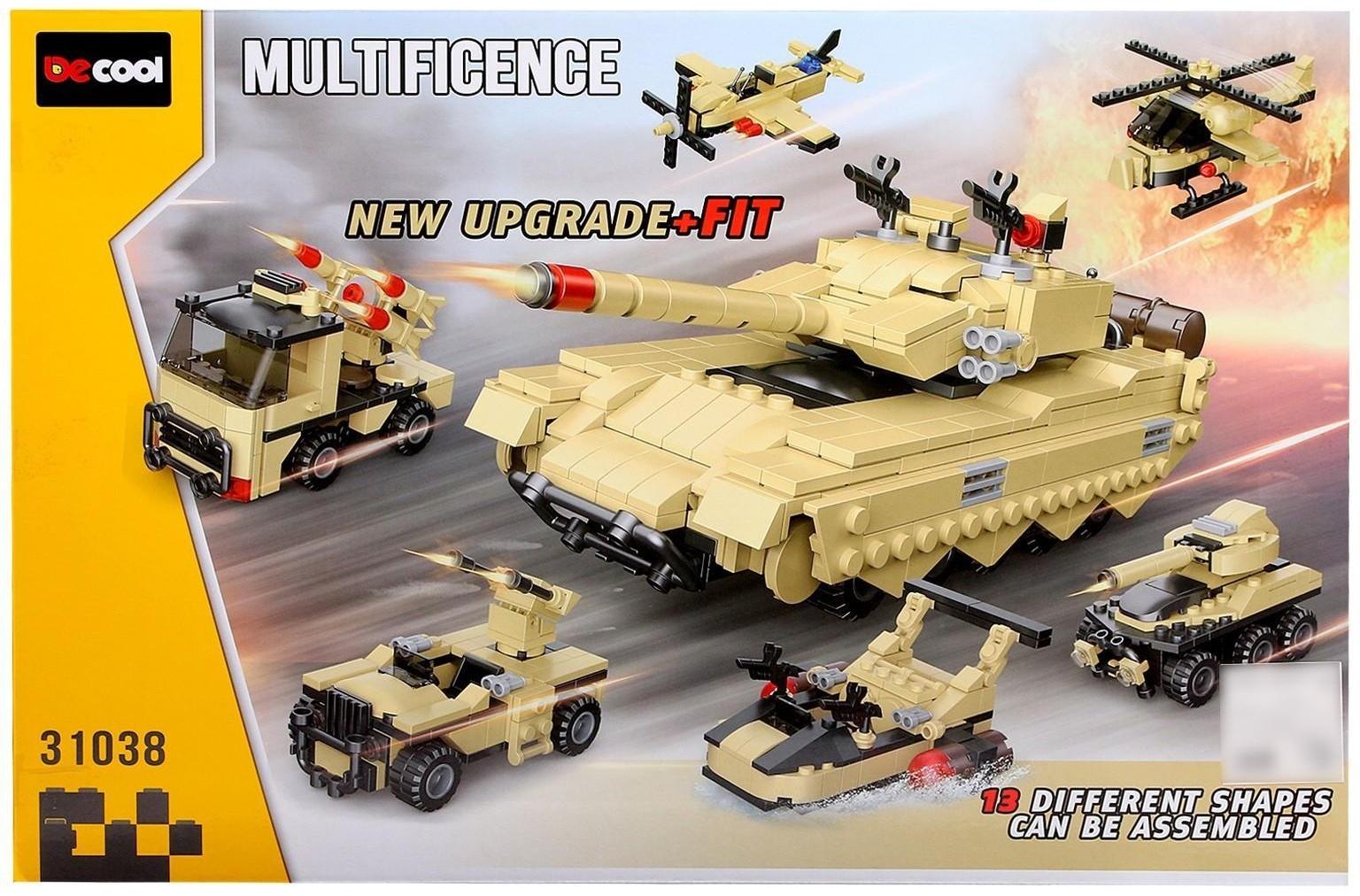 Конструктор блочный «Штурмовой танк», 31038 / 724 детали