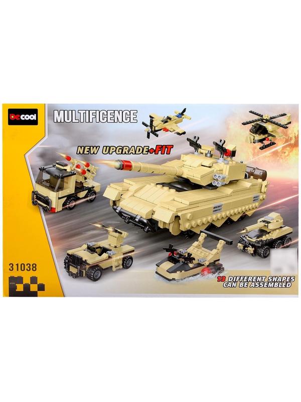 Конструктор блочный «Штурмовой танк», 31038 / 724 детали