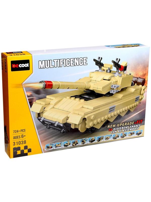 Конструктор блочный «Штурмовой танк», 31038 / 724 детали