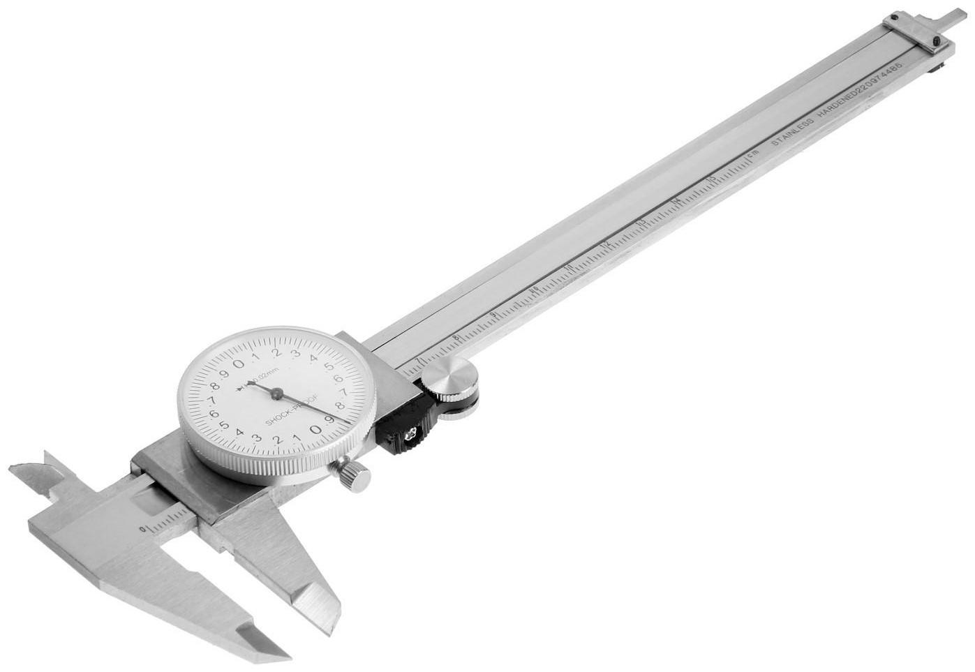 Штангенциркуль стрелочный ТУНДРА, металлический, с глубиномером, 150 мм