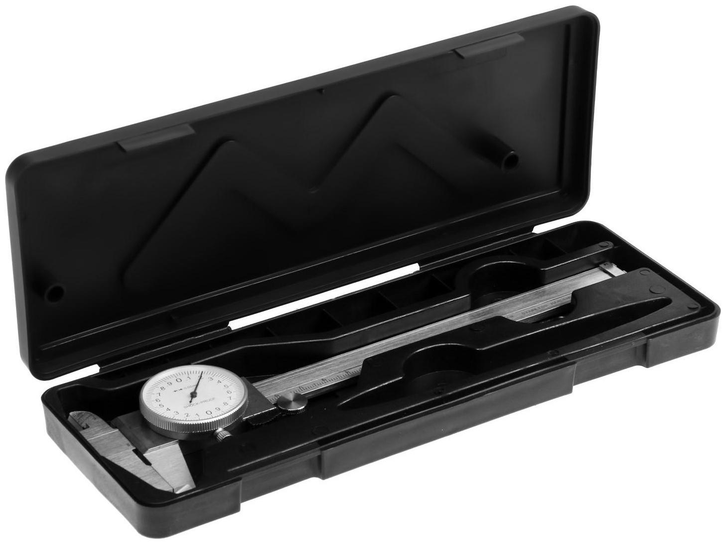 Штангенциркуль стрелочный ТУНДРА, металлический, с глубиномером, 150 мм