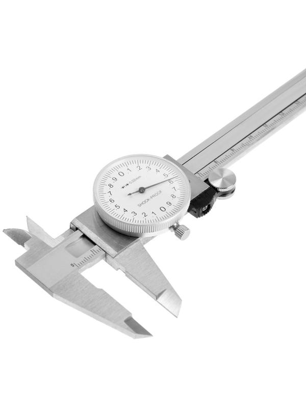 Штангенциркуль стрелочный ТУНДРА, металлический, с глубиномером, 150 мм