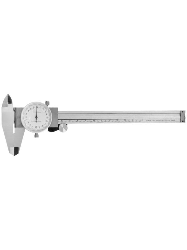 Штангенциркуль стрелочный ТУНДРА, металлический, с глубиномером, 150 мм