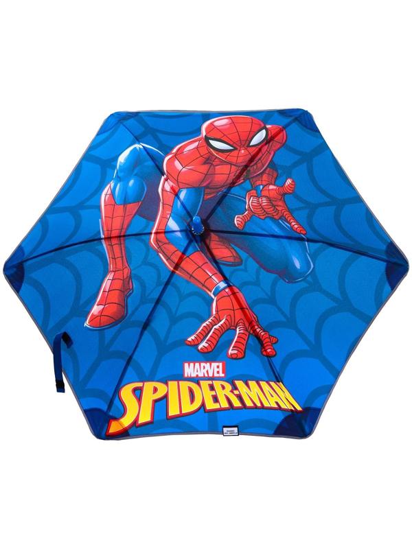 Зонт детский. Человек паук, синий, 6 спиц d=90 см