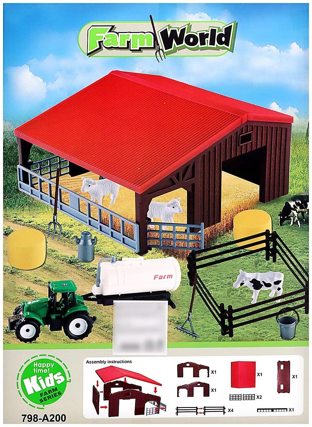 Игровой набор «Ферма», трактор, сарай и животные