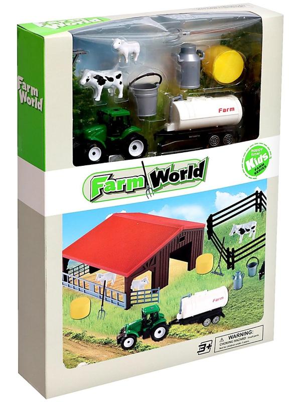 Игровой набор «Ферма», трактор, сарай и животные