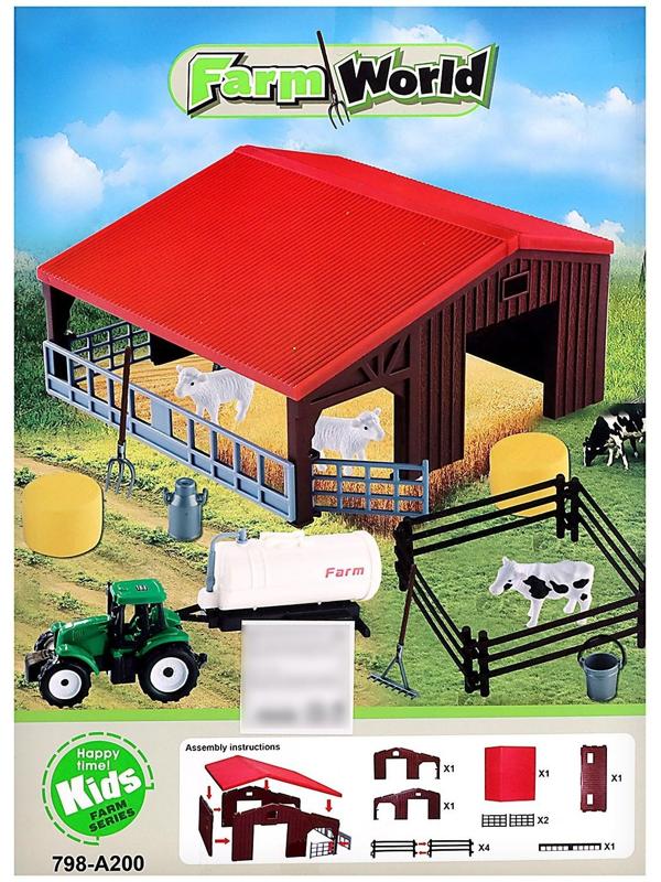 Игровой набор «Ферма», трактор, сарай и животные