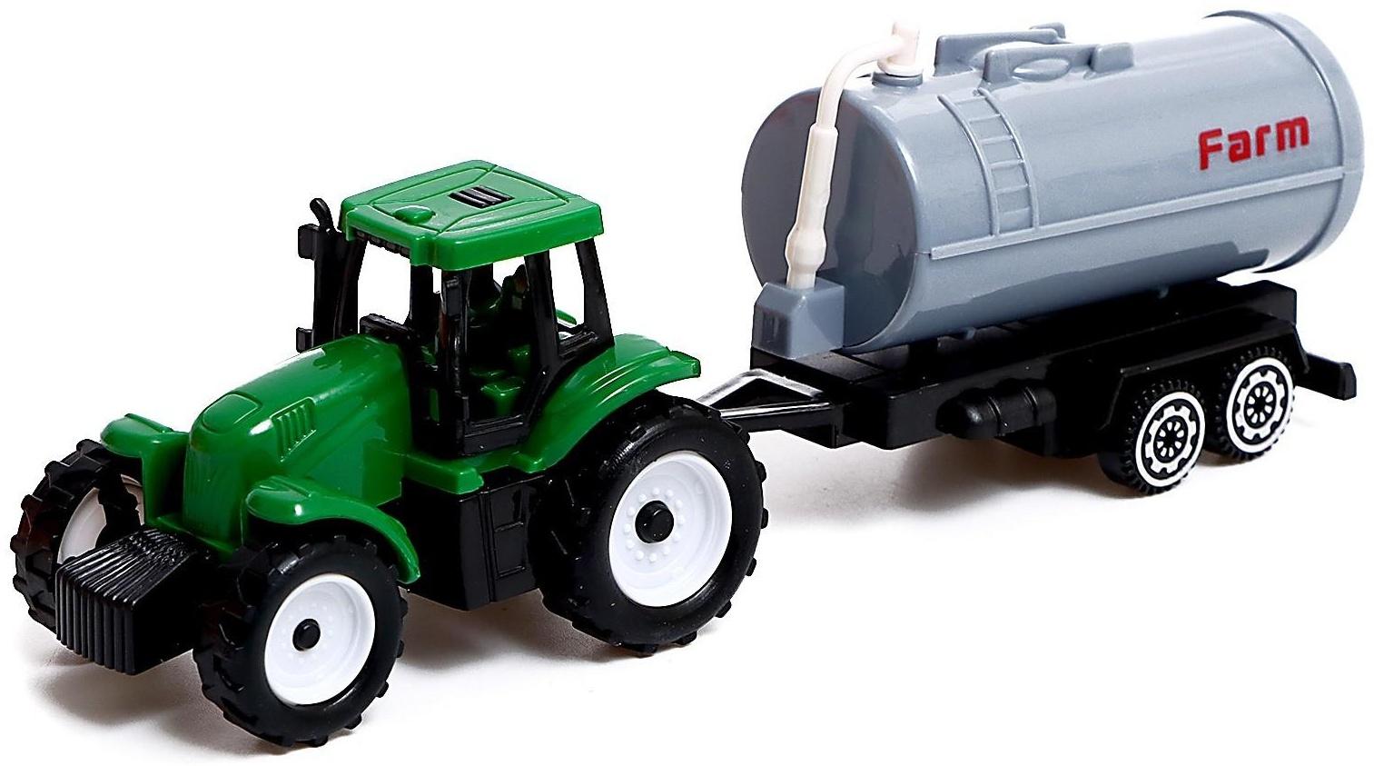 Игровой набор «Ферма», трактор, сарай и животные, МИКС